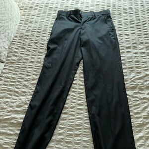 JF J.Ferrar Men's Sleek Black Dress Pants